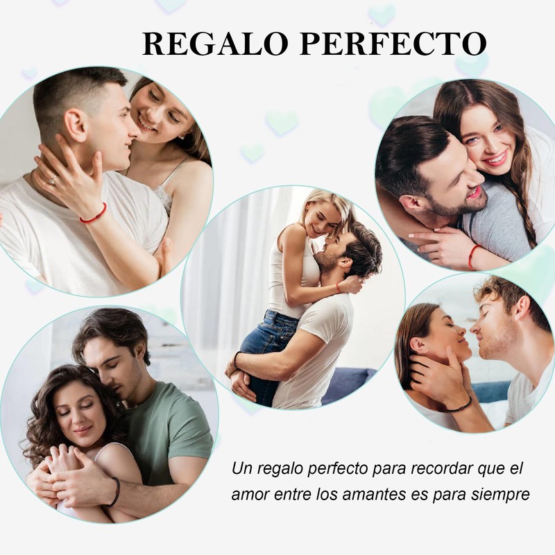 MANVEN Partner Bracelets Couple Bracelet Couples Gifts Matching E, No