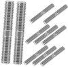 Tofficu 10Pcs Double End Thread Screw Durable Stainless Steel Bolts