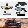SAUTVS Center Rear View Mirror and Side Mirrors Kit for