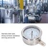 Pressure Gauge Stainless Steel Vibration Resistant Oil Manometer 1/4in NPT
