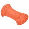 vidaXL Braided Polypropylene Work Rope – 50m Orange Poly Cord
