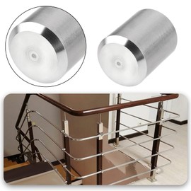 SG Store 10pcs Trim Hand Railing End Caps 304 Stainless Steel Round Handrail End Caps Replacement Part OD 12mm ID 10mm Length 15mm Hand Rail End Cover