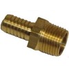Hose Barb To Male Pipe - Brass - 3/8" Id X 1/2" Mnpt
