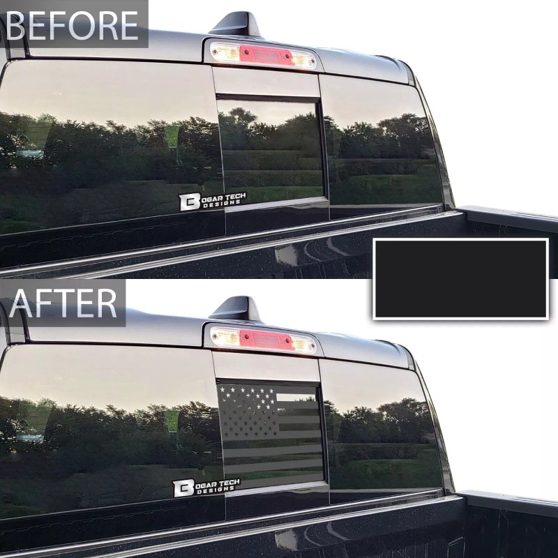 ClearSurface Fits Dodge Ram 2009-2021 Rear Back Middle Window American