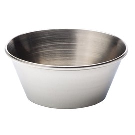 Utopia Stainless Steel Ramekin 1.5oz / 45ml - Case of 24 - Ramekins, Side Dishes
