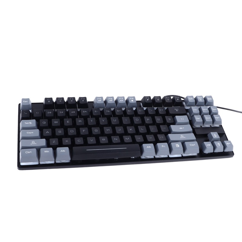 Gaming Keyboard USB 87 Keys RGB Backlit Floating Keycaps Contrast