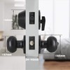 2 Sets Matte Black Keyed-Alike Door Levers and Single Cylinder