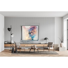 Elite Screens Tripod Series, 113-INCH 1:1, 16:9, 4:3 Adjustable Multi Aspect Ratio Portable Indoor Outdoor Projector Screen, 8K 4K Ultra HD 3D Ready, US Based Company 2-YEAR WARRANTY, T113NWS1 - White