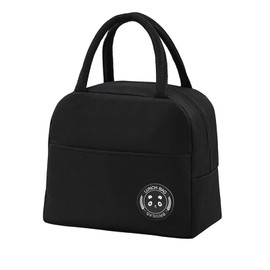 MeiLang Insulated Lunch Bag for Men Women Leakproof Thermal Cooler Tote Reusable Lunch Box Container for Work School Picnic Travel Black
