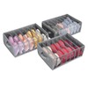 Zilink Upgraded Underwear Drawer Organizer with Support Board, Clear Drawer,