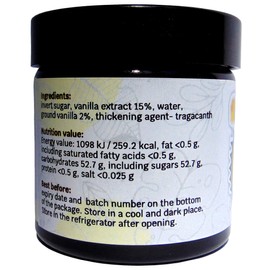 Vanilla Bean Paste, Glass jar 50 g / 1,76 oz., specially selected, gourmet class, Vanilla beans from Madagascar, Great Taste Award