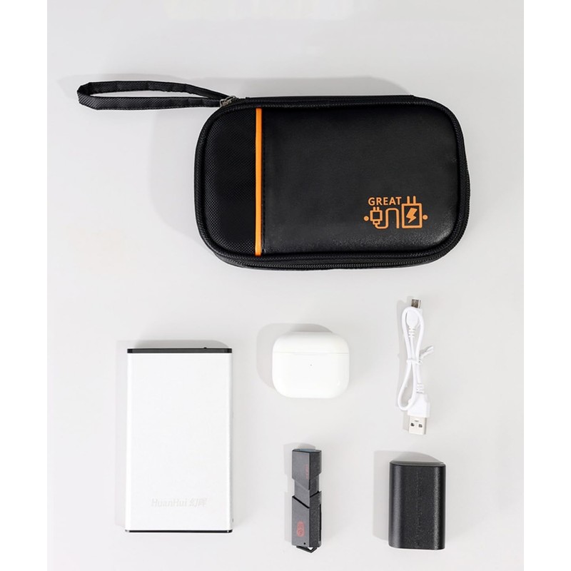 Small Cable Organiser Bag, Mini Electronic Case, Electronic Bag Organiser,