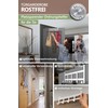 4smile Door Coat Rack for Hanging, Colour: White, Universal Door