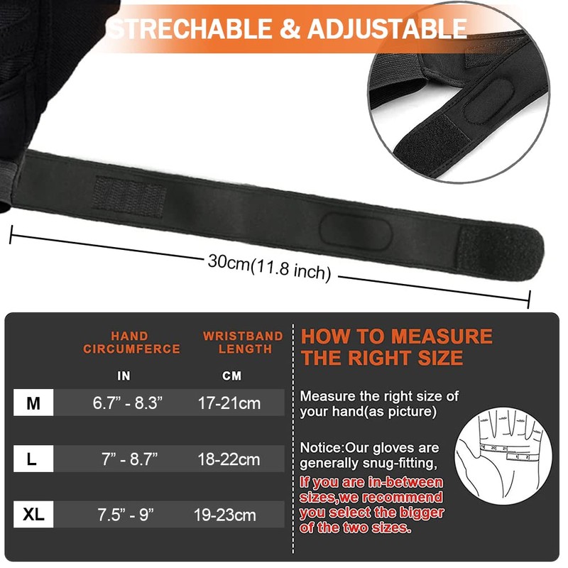 HCFGS Gym Weight Lifting Workout Gloves with Wrist Wrap Support,