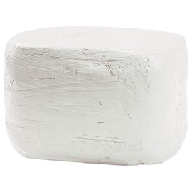 ReArt Natural Air-Dry Clay, for Sculpting, Wheel Throwing, Hand Building, All-Purpose Modeling Clay 10lbs for Sculpting (White 10LBs)