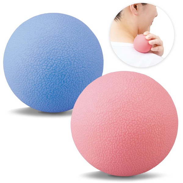 Como Life Full Body Stretch Balls, Set of 2 Colors, Full Body, Self-Care, Stretch Balls, Pinpoint, Stimulation, Muscles, Loosen Stiffness, Storage Bag Included, Textured, Hand Washable, Shoulders,