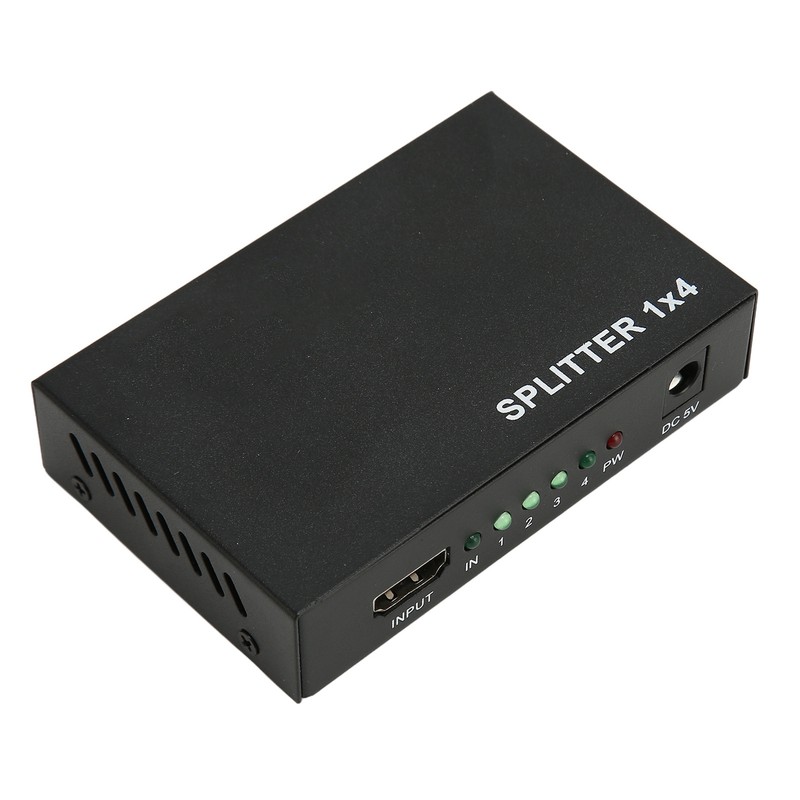 1x4 HD Multimedia Interface Splitter 1 in 4 Out 3D