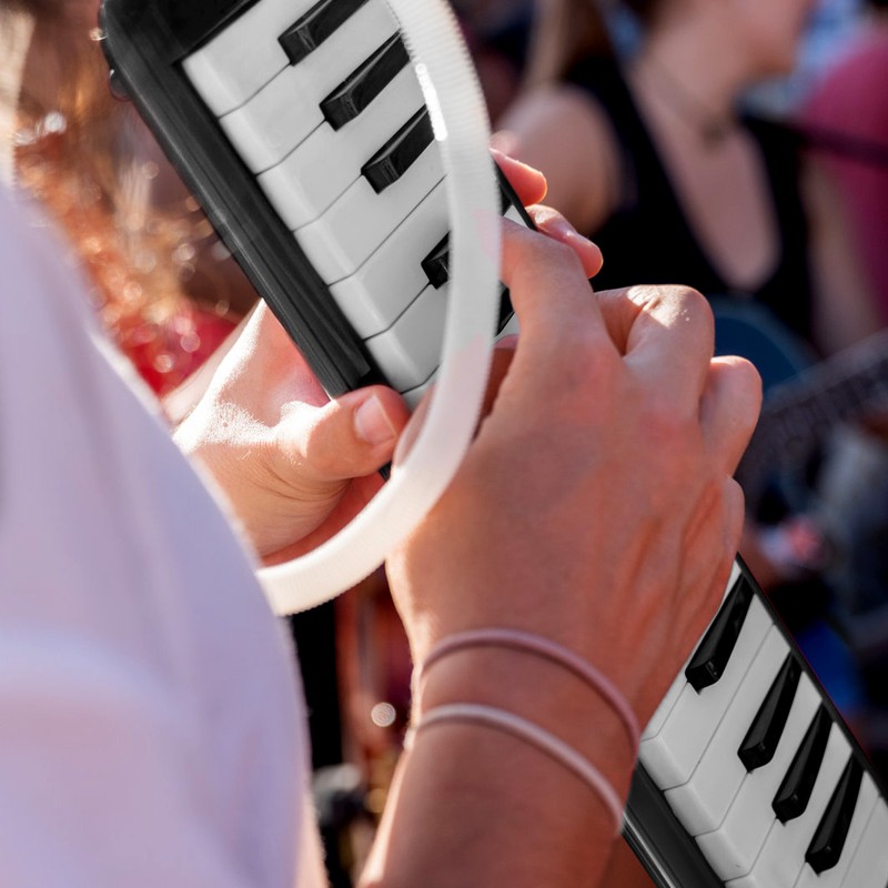 37 Keys Melodica Instrument Melodica Air Piano Keyboard with 2