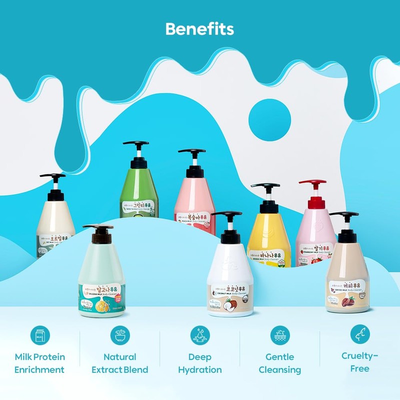 Kwailnara Banana Milk Body Wash – Korean Body Wash with