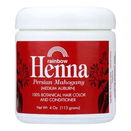 Pack of 2 x Rainbow Research Henna Hair Color and Conditioner Persian Mahogany Medium Auburn - 4 oz