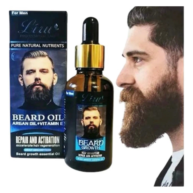 Esencia Aceite Para Crecer Barba Bigote Natural 30ml Premium