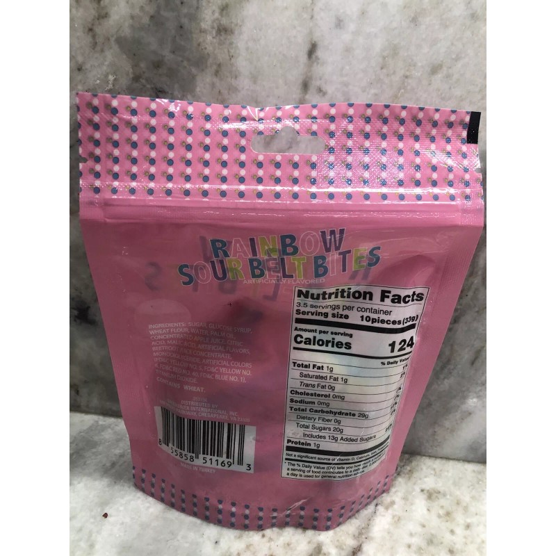 None Ship N 24 Hours. New-Rainbaw Sour Belt Bites. Made