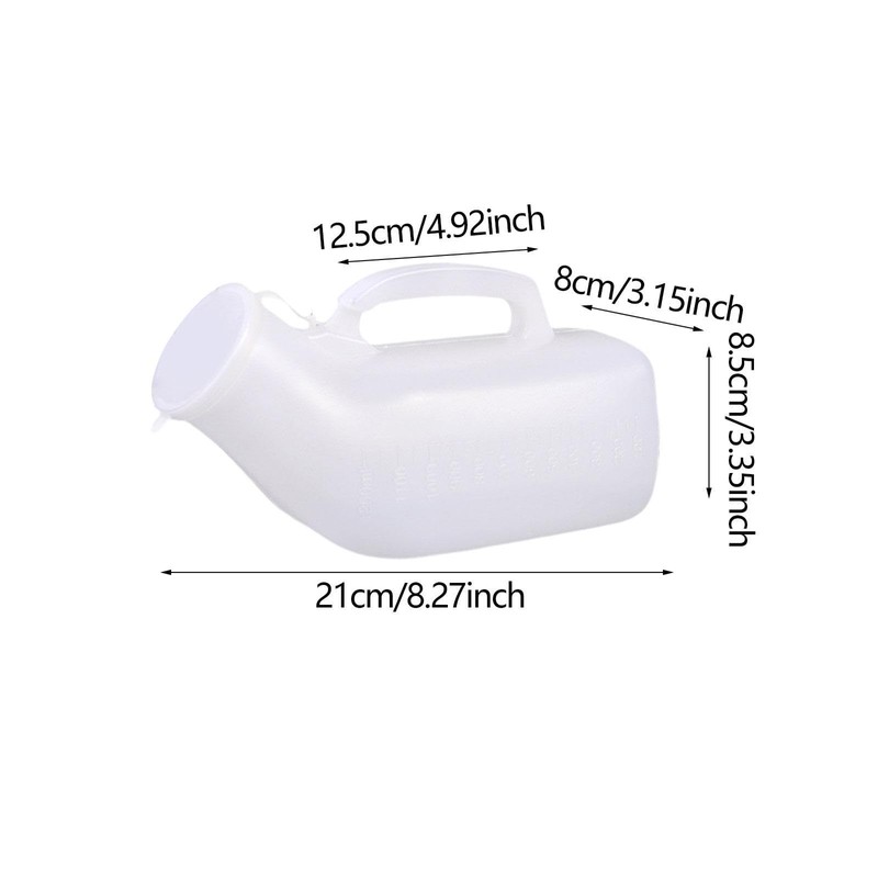 perfeclan Männliche Urinalflasche, männliche Urinal -Pee -Flasche, 1200 ml leckere