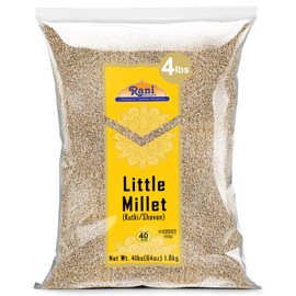 Rani Little Millet (Panicum Sumatrense) Whole Ancient Grain Seeds, 64oz (4lbs) 1.81kg ~ All Natural | Gluten Friendly | NON-GMO | Kosher | Vegan | Indian Origin | Kutki/Shavan/Saamai/Sama Kannada