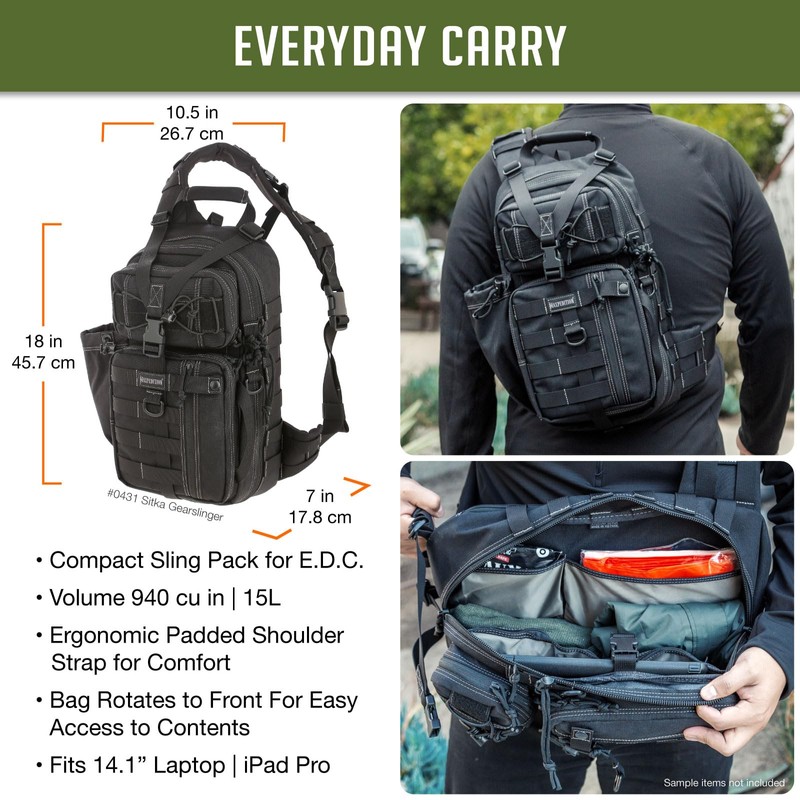 Maxpedition Sitka Gearslinger, Black