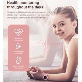 findtime Smart Watch for Kids Fitness Tracker Heart Rate Monitor IP68 Waterproof Pedometer Step Counter Calories Sleep Monitor Sport Modes DIY Face Smart Watch for Boys Girls