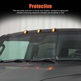 for Hummer EV Cab Roof Marker Lights Top Clearance Running Lights Compatible with Hummer EV SUV Truck 2022 2023 2024 2025 Smoked Cab Top Roof Light Clearance Marker Cover Lens (Pickup/Smoked)