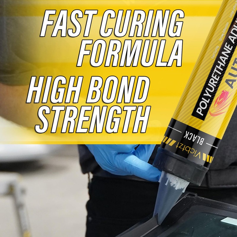 Polyurethane Windshield Sealant, High Bond Strength Windshield Adhesive Black with