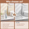 2 Pack 360° Rotating Toothbrush Holder for Bathroom, 4-Slot Toothbrush