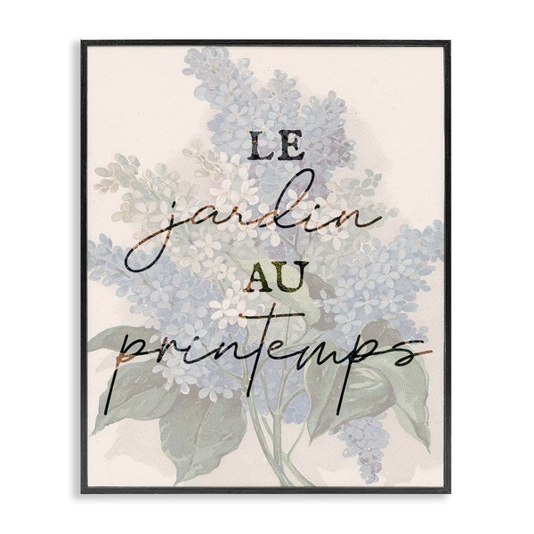 Stupell Industries Garden In Spring French Black Framed Giclee Art