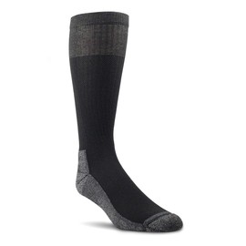 ARIAT Standard Venttek OTC Breathable Over-The-Calf Western Boot Sock, Black, Large