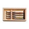 (D) Laguiole French Hand Made 4 Cheese Cutlery in Wood