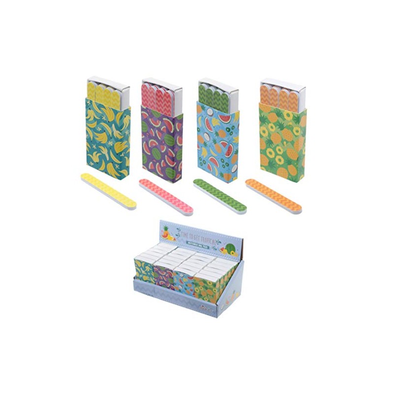 Fun Nail File Matchbox - Tropical Designs