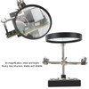 6X Magnifier with Auxiliary Clip Magnifying Glass Holder Third Hand