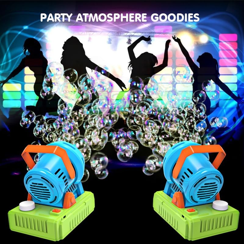 Automatic Bubble Machine with Bubble Solution, 4 AA Batteries, USB