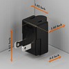 Right Angle Adapter, Plugrand 2-Prong 90 Degree Downward Angled AC
