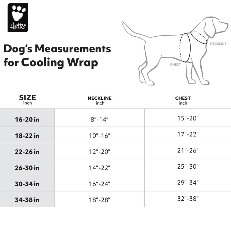 Hurtta Cooling Wrap Cooling Vest for Dogs, Summer Cooling Vest,