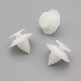 VVO Fasteners- White Plastic Front Bumper to Wing Fastening Clips for Ford Ka, (Pack of 10)