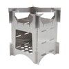 Portable Stainless Steel Folding Wood Burning Stove Mini Cooker for