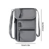 RFID-Blocking Neck Wallet for Travel – Lightweight Nylon Passport Pouch