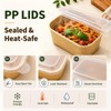 60 Pack 29OZ Disposable Meal Prep Containers, Paper Bowls With