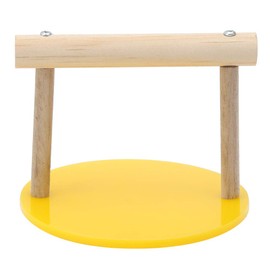 Juguetes Para Loros, Juguetes Para Aves, Percha de madera para pájaros con estructura de soporte Base de plástico para morder y masticar loros para pájaros y loros