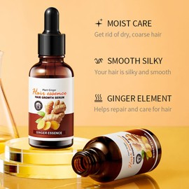 Ginger Hair Growth Serum, Hair Growth Serum, 10 Pieces Ginger Shampoo in Travel Size + 10 Pieces Ginger Hair Mask in Travel Size, Hair Thickening Serum, Promotes Thicker Hair Growth