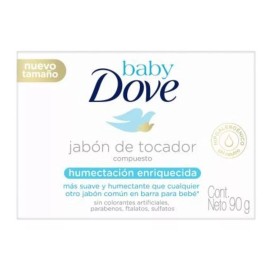 Dove 3 Pz Jabón De Tocador Dove Baby Humectación Enriquecida 90 G