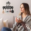 Lvjkes Key Holder, Metal Key Cabinet with 5 Hooks, Multifunctional