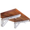 Operitacx Pack of 2 Folding Triangle Wall Shelf Brackets Robust